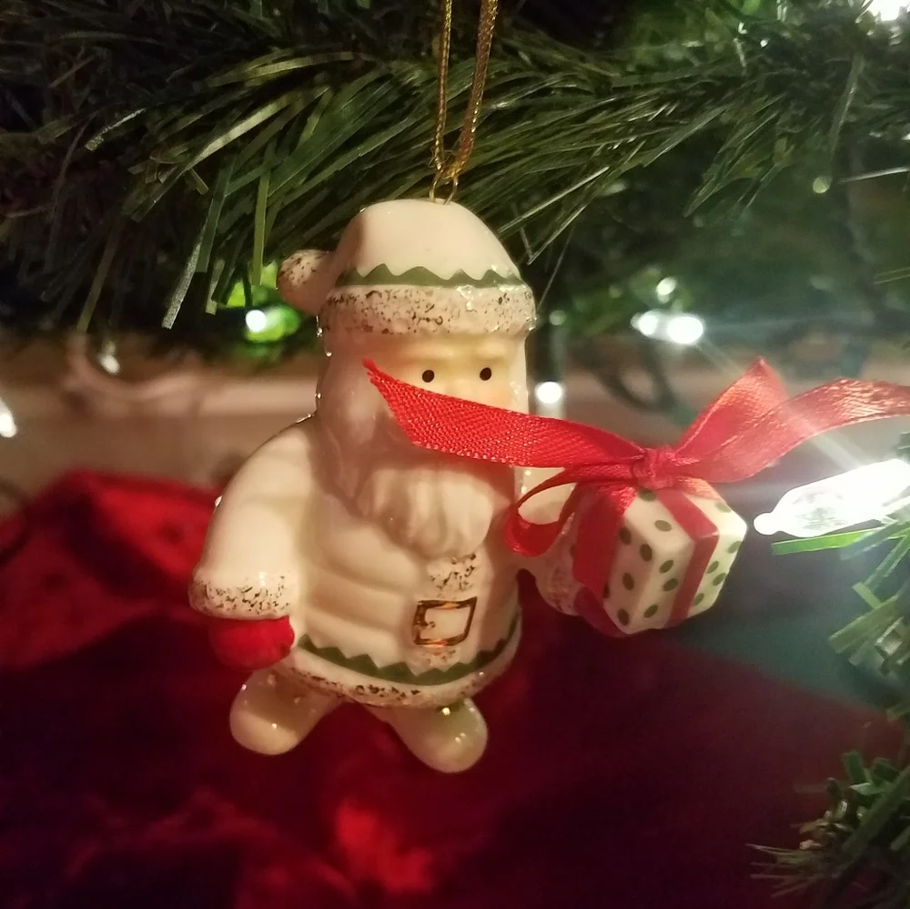 Lenox Santa Ornament 